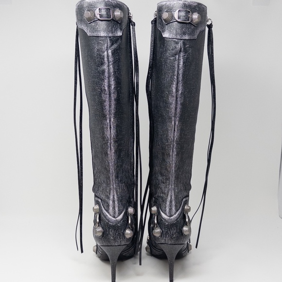 Balenciaga Cagole Denim Black 90mm Size EU 38C US 8 - Picture 8 of 13